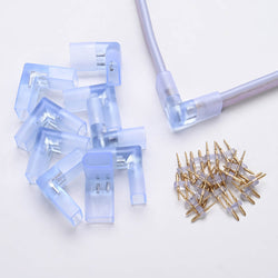 10 Set/Pack Neon Light 2-Pin Splice Connector 14x7mm