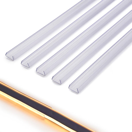 5/16"x9/16" PVC U-Channels Mounting 3ft 5ct/pk