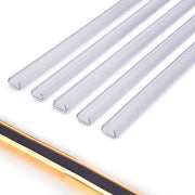 TheDisplayOutlet 5/16"x9/16" PVC U-Channels Mounting 3ft 5ct/pk Image
