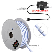 TheDisplayOutlet Hardwire 120V Outdoor Neon Rope Light RGBW App Music Sync RF Remote Image