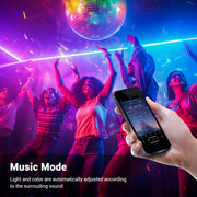 TheDisplayOutlet 100ft 120V Hardwire Outdoor Neon Rope Light RGBW App Music Sync RF Remote Image
