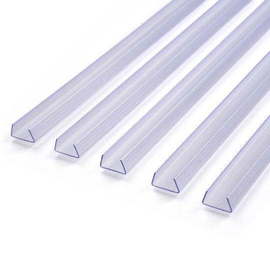 3/8"x11/16" PVC U-Channels Mounting 3ft 5ct/pk
