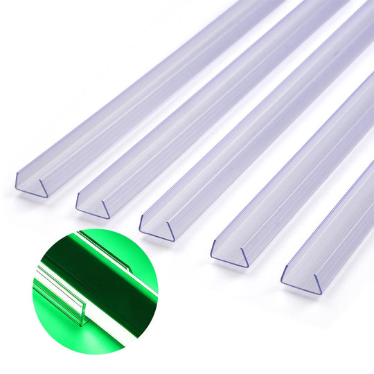3/8"x11/16" PVC U-Channels Mounting 3ft 5ct/pk