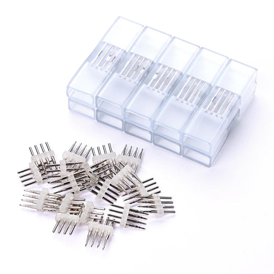 10 Set/Pack Neon Light 4-Pin Splice Connector 18x8mm