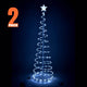 6' LED Lighted Xmas Spiral Tree