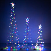 3ct Lighted Spiral Xmas Trees Battery Powered 6ft 4ft 3ft