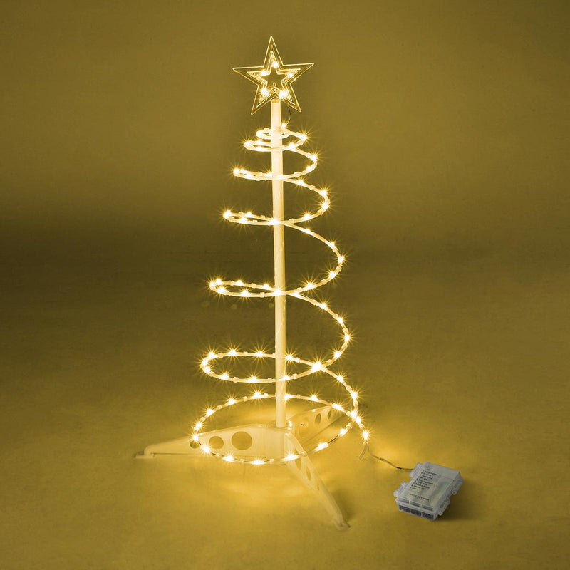 2' Lighted Spiral Xmas Tree Battery Powered