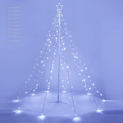 Christmas Tree Light with Pole & Star 9-String
