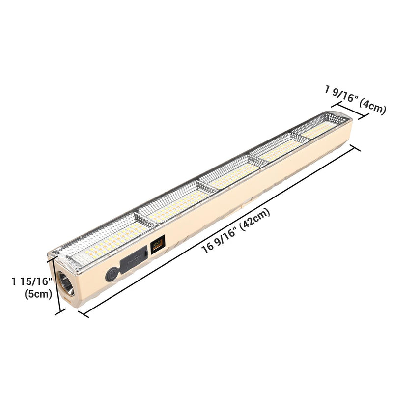 TheDisplayOutlet Magnetic Light Bar Rechargeable for Canopy Tent, Popup Market, 16in 1ct/pk Image
