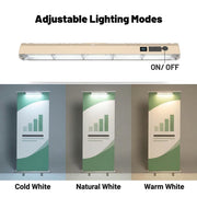TheDisplayOutlet 33"x79" Retractable Banner Stand with Light for Trade Show Image
