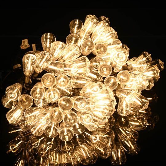 200' Outdoor Bistro String Light with Bulbs 110V Warm White