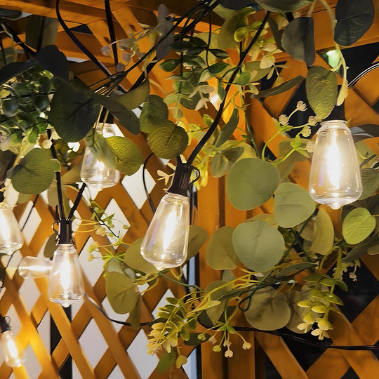 200' Outdoor Bistro String Light with Bulbs 110V Warm White