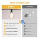 TheDisplayOutlet 200' Outdoor Bistro String Light with ST38 E12 Bulbs 120V 2700K Image