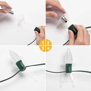 Christmas Light Clips, Yard Stakes, End Caps for C7 C9