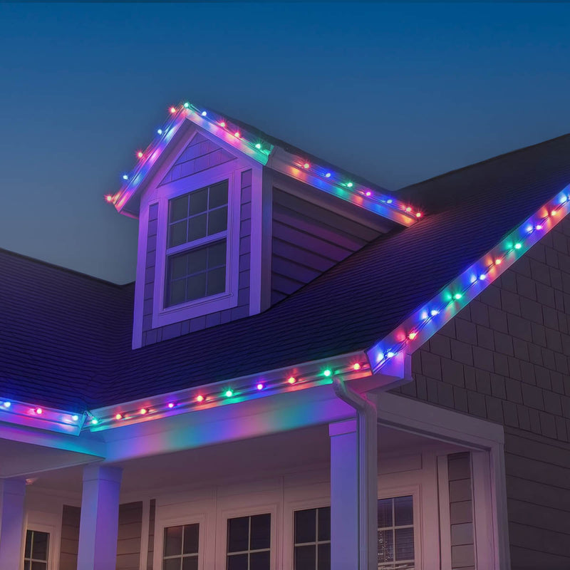 100ft C9 Roof Lights Outdoor Christmas Light Set