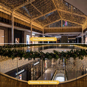 TheDisplayOutlet 9,000LEDs, Icicle Christmas Lights (10x) 29.5ft, 120V, 2700K Image