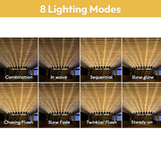 TheDisplayOutlet 9,000LEDs, Icicle Christmas Lights (10x) 29.5ft, 120V, 2700K Image