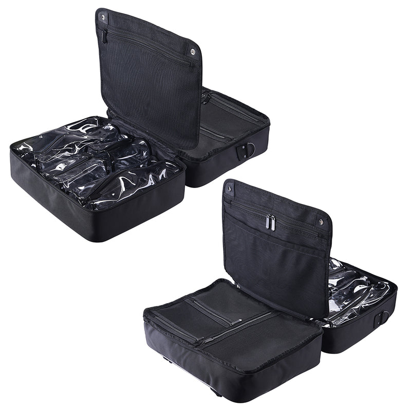 TheDisplayOutlet Portable Train Case with Divider Bags Image
