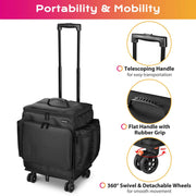 TheDisplayOutlet Rolling Case for Event Planner, Sales Rep Image