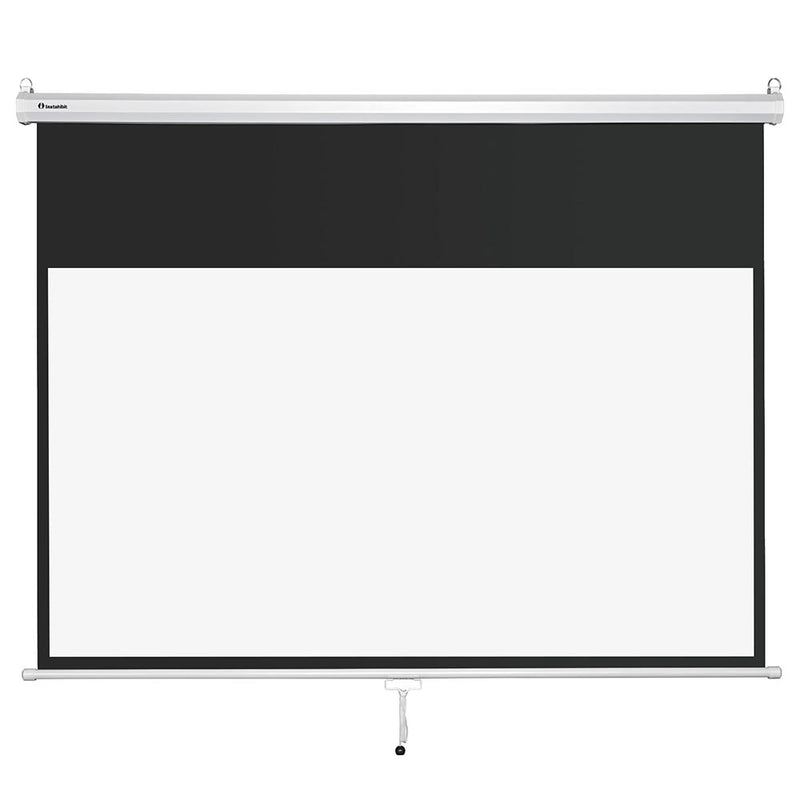 Instahibit Wall/Ceiling Mounted Pull Down Projector Screen 72