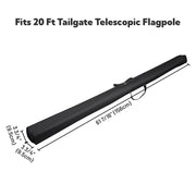 TheDisplayOutlet Flag Pole Carrying Bag for 20-30ft Telescoping Pole, 61in(for 20ft) Image