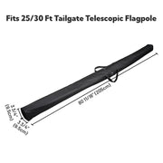 TheDisplayOutlet Flag Pole Carrying Bag for 20-30ft Telescoping Pole, 80in(for 25ft 30ft) Image