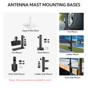 TheDisplayOutlet Aluminum Antenna Mast for Starlink, Car Dealership Events Image