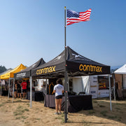 Metal Flag Canopy Mount Banner Display Sign Holder