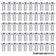TheDisplayOutlet 1/8" Cable Railing Kit 50pcs Protector Sleeves 316 Stainless Steel Image