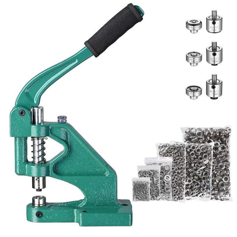 TheDisplayOutlet Grommet Machine Hand Press Tool #0 #2 #4, Nickel Image