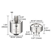 TheDisplayOutlet Eyelet Press Dies for Grommet Press Tool - #0, #2, #4 Options, #2 Image