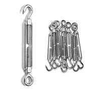 TheDisplayOutlet 4" M6 Stainless Hook-Eye Turnbuckles for 1/8" Batting Cage Cable 8ct. Image
