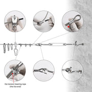 TheDisplayOutlet Aluminum Crimping Sleeve/Ferrule for 1/8" Batting Cage Cable 100ct. Image