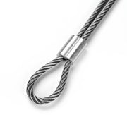 TheDisplayOutlet Aluminum Crimping Sleeve/Ferrule for 1/8" Batting Cage Cable 100ct. Image