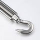 TheDisplayOutlet 6" M10 Stainless Hook-Eye Turnbuckles for 3/16" Batting Cage Cable 6ct. Image