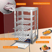 Food Warmer Display Cabinet 5-Tier 15x15x28