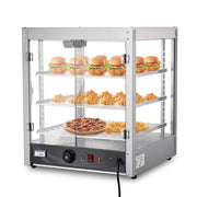 Food Warmer Display Cabinet 3-Tier 20x20x24 (Dimmable Light)