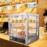 Food Warmer Display Cabinet 3-Tier 20x20x24 (Dimmable Light)