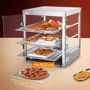 Food Warmer Display Cabinet 3-Tier 20x20x24 (Dimmable Light)