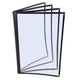 Clear Menu Covers 8.5x11 Black Menu Holder
