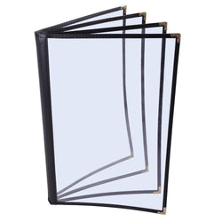 Clear Menu Covers 8.5x11 Black Menu Holder