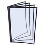Black Clear Menu Covers 8.5x14