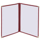 TheDisplayOutlet Clear Menu Covers 60ct/pk 8.5x11 2-Page 4-View, Red Image