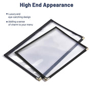 TheDisplayOutlet Clear Menu Covers 60ct/pk 8.5x11 2-Page 4-View Image