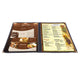 Clear Menu Covers 60ct/pk 8.5x14 2-Page 4-View