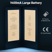 Custom LED Menu Cover Illuminated Menus 5x11 2-View (MOQ 10ct)