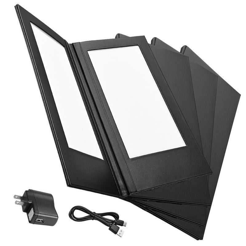 LED Backlit Menus Illuminated with Adaptor