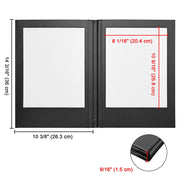 Custom LED Menu Cover Illuminated Menus 8.5x11 2-View (MOQ 10ct)