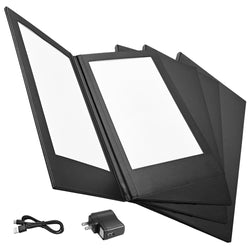 LED Menu Cover Illuminated Menus 8.5x14 with Adaptor