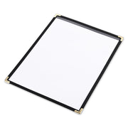 Clear Menu Covers 8.5x11 Black Menu Holder